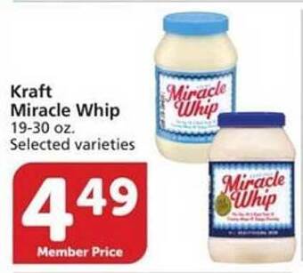 Vons Kraft Miracle Whip offer