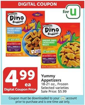 Vons Yummy Appetizers offer