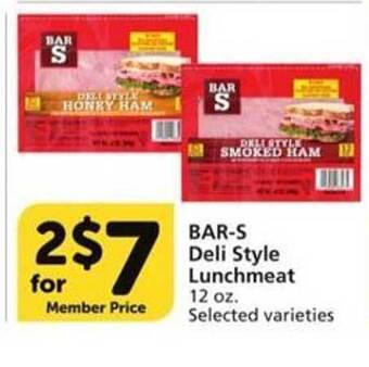 Vons Bar's Deli Style Lunchmeat offer
