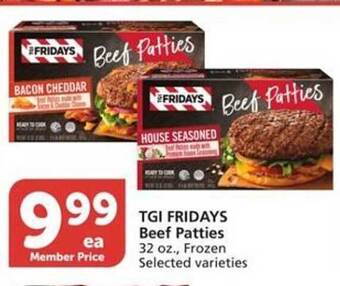 Vons Tgi Fridays Beef Patties offer