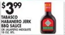 Met Foodmarkets Tabasco Habanero Jerk BBQ Sauce offer