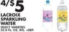 Met Foodmarkets Lacroix Sparkling Water offer