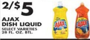 Met Foodmarkets Ajax Dish Liquid 28 oz. offer
