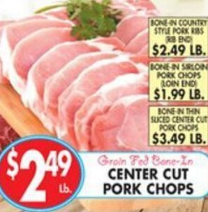 Met Foodmarkets Center Cut Pork Chops offer