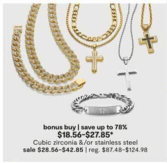 JC Penney Cubic Zirconia Or Stainless Steel offer