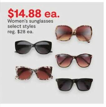 JC Penney Women's Sunglasses offer