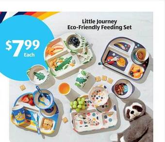 Aldi Little Journey Eco-friendly Feeding Set offer