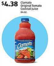 Aldi Clamato Original Tomato Cocktail Juice offer