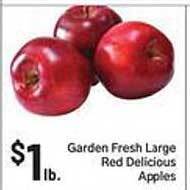 Foodarama Garden Fresh Large Red Delicious Apples offer