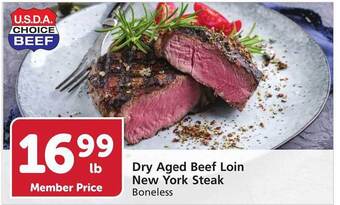 Pavilions Dry Aged Beef Loin New York Steak offer