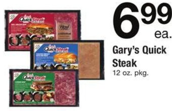Safeway Gary's Quick Steak 12 oz. offer