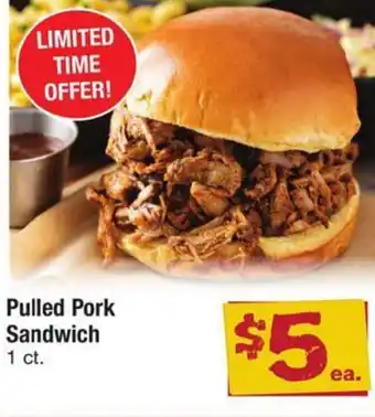 Safeway Pulled Pork Sandwich 1 ct. offer