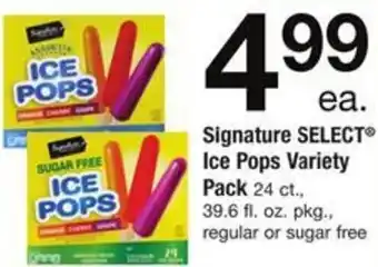Safeway Ice Pops Variety Pack 39.6 oz. offer