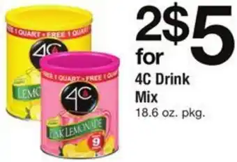 Safeway 4C Drink Mix 18.6 oz. offer