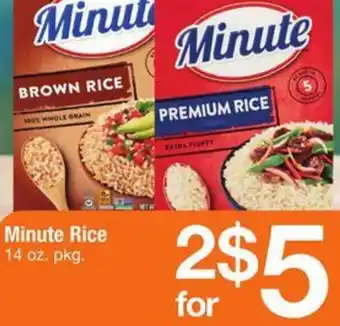 Safeway Minute Rice 14 oz. offer