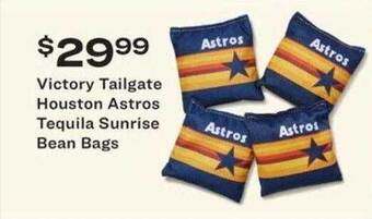 Academy Victory Tailgate Houston Astros Tequila Sunrise Bean Bags offer