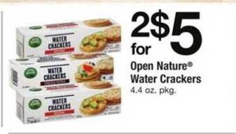 ACME Open Nature Water Crackers offer