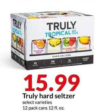 Hy-Vee Truly Hard Seltzer offer