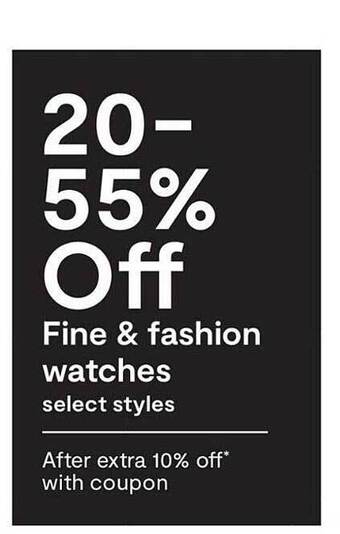 JC Penney Fine & Fashion Watches offer