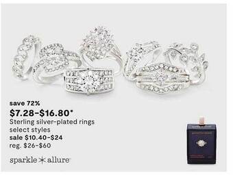 JC Penney Sterling Silver-plated Rings offer