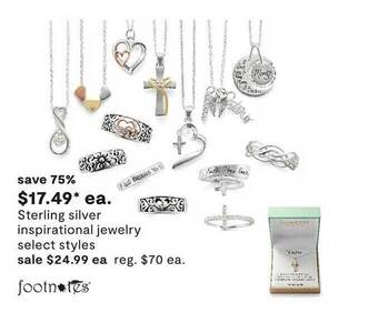 JC Penney Sterling Silver Inspirational Jewelry offer