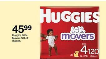 Target Huggies Little Movers 120-ct Diapers offer