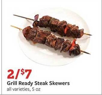 Fareway Grill Ready Steak Skewers offer