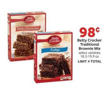 Fareway Betty Crocker Traditional Brownie Mix offer