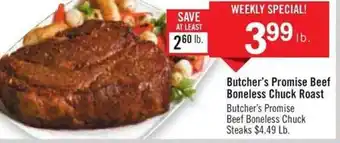 Price Chopper Butcher's Promise Beef Boneless Chuck Roast offer