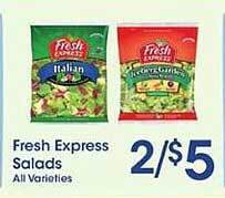 Price Rite Fresh Express Salads offer