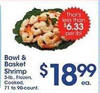 Price Rite Bowl & Basket Shrimp offer