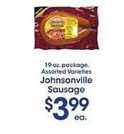 Price Rite Johnsonville Sausage offer