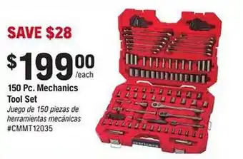 Napa 150 Pc. Mechanics Tool Set offer