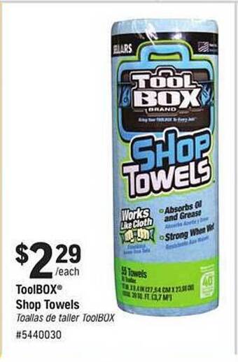 Napa Toolbox Shop Towels offer