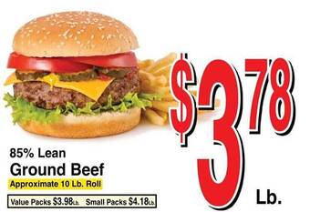 Super Saver 85% Lean Ground Beef offer