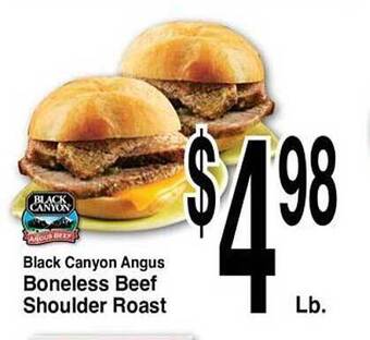 Super Saver Black Canyon Angus Boneless Beef Shoulder Roast offer