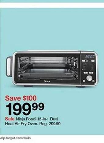 Target Ninja Foodi 13-in-1 Dual Heat Air Fry Oven offer