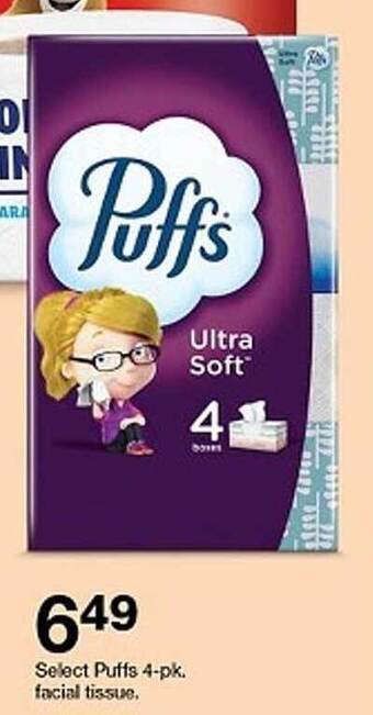 Target Puffs Facial Tissue offer