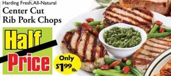 Harding's Markets Center Cut Rib Pork Chops offer