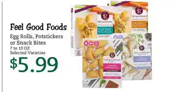 Harris Teeter Feel Good Foods Egg Rolls, Potstickers Or Snack Bites offer