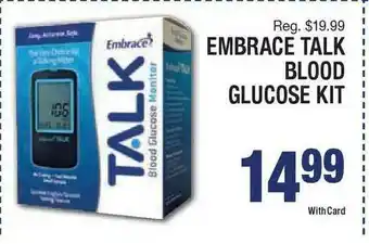 Kinney Drugs Embrace Talk Blood Glucose Kit offer
