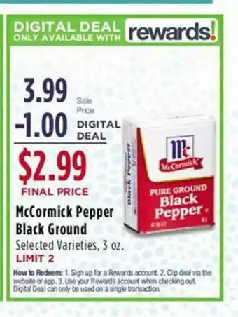 Mccormick Pepper Black Ground