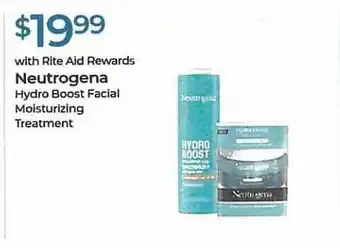 Rite Aid Neutrogena Hydro Boost Facial Moisturizing Treatment offer