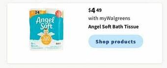 Walgreens Angel Soft Bath Tissue offer