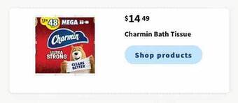 Walgreens Charmin Bath Tissue offer