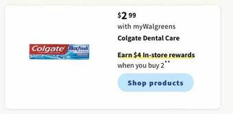 Walgreens Colgate Dental Care offer