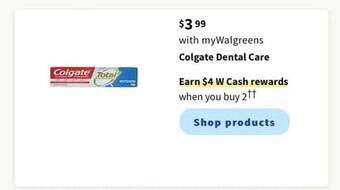 Walgreens Colgate Dental Care offer