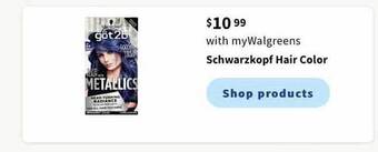 Walgreens Schwarzkopf Hair Color offer