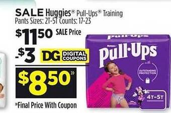 Dollar General Huggies Pull-ups Training Pants offer