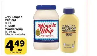 Vons Grey Poupon Mustard Or Kraft Miracle Whip offer
